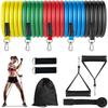 RMWANG 11-teiliges TPE-Widerstandsband-Set