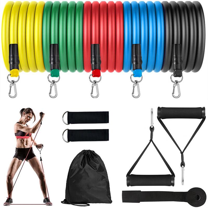 RMWANG 11-Piece TPE Resistance Band Set
