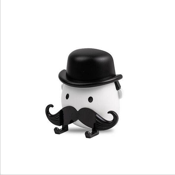 

Creative No-Drill Moustache Razor Holder, Wall-Mounted Suction Cup Organizer for Bathroom Bag Packaging