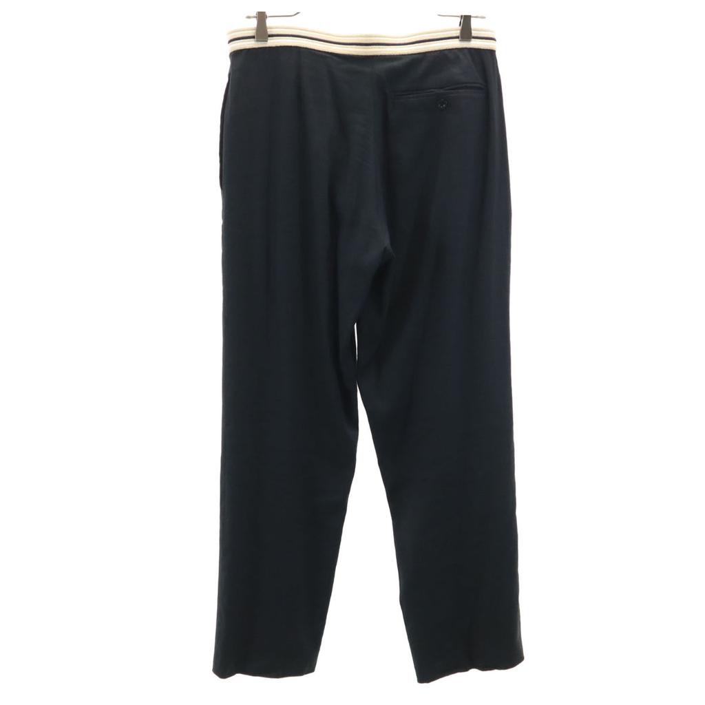 HERMES Made in Italy Linen Blend Trouser Pants 46 Black series Men's Used