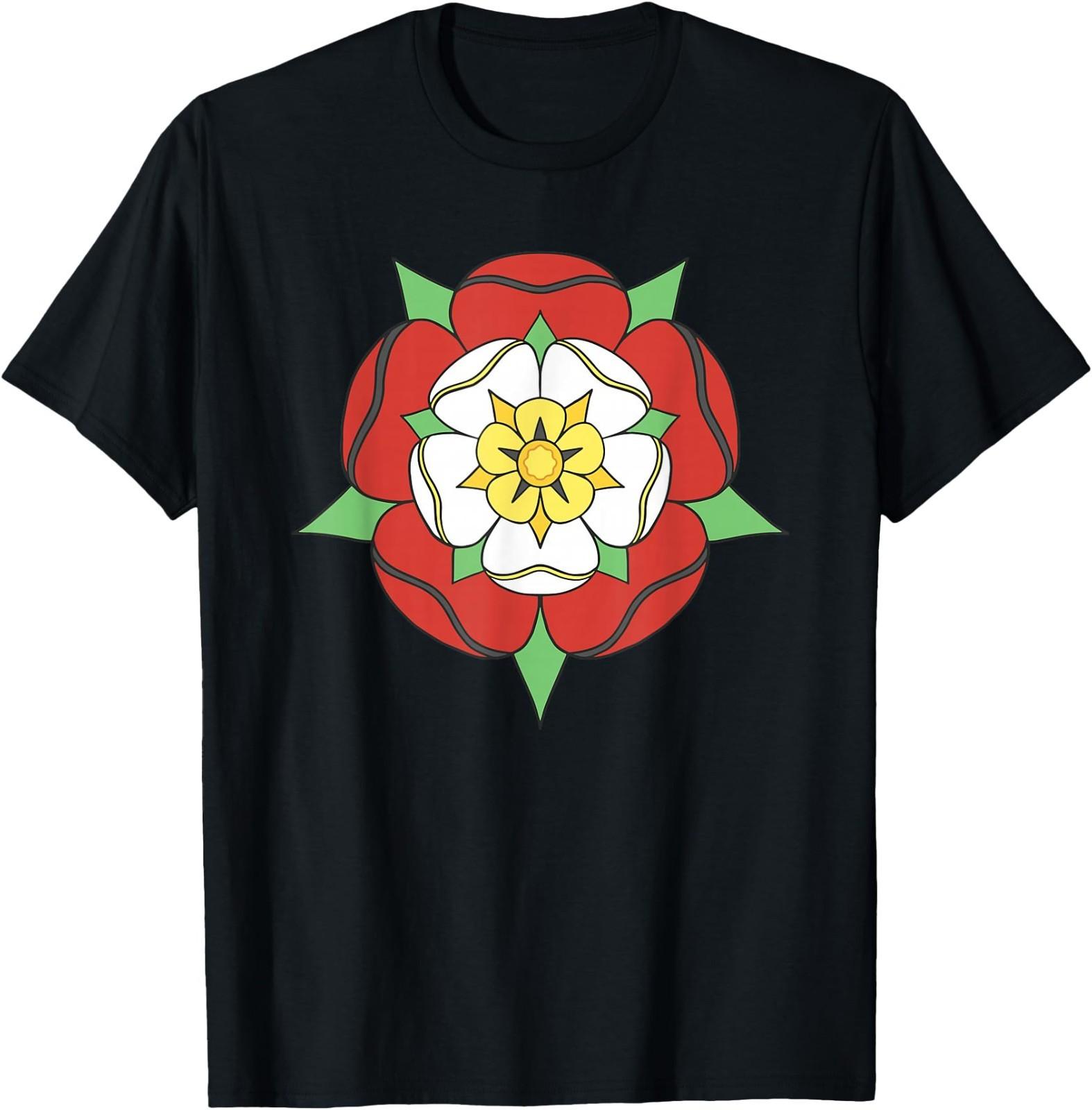 Tudor Rose Union Houses Of Tudor British Heritage Art T-Shirt S