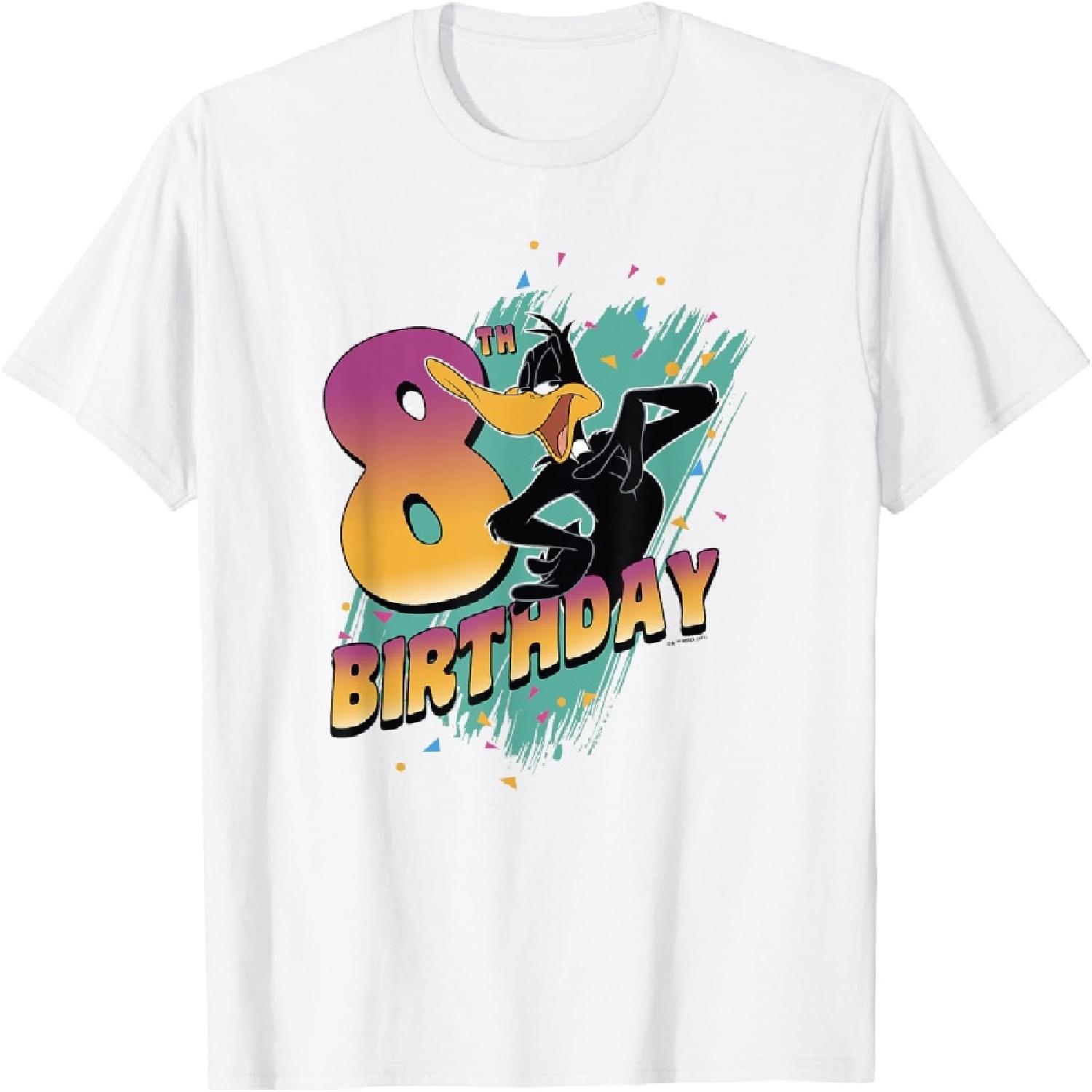 Looney Tunes Daffy Duck 8th Birthday T-Shirt XXXXXL белый
