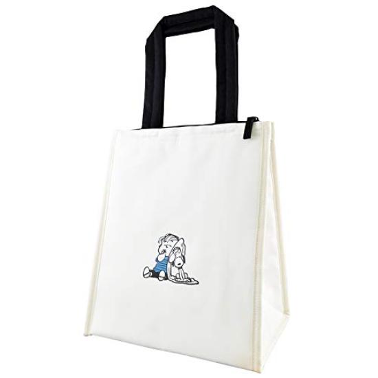 Onishi Ken Seihan PEANUTS SNOOPY Lunch Bag Square IVORY (L) PF-2500
