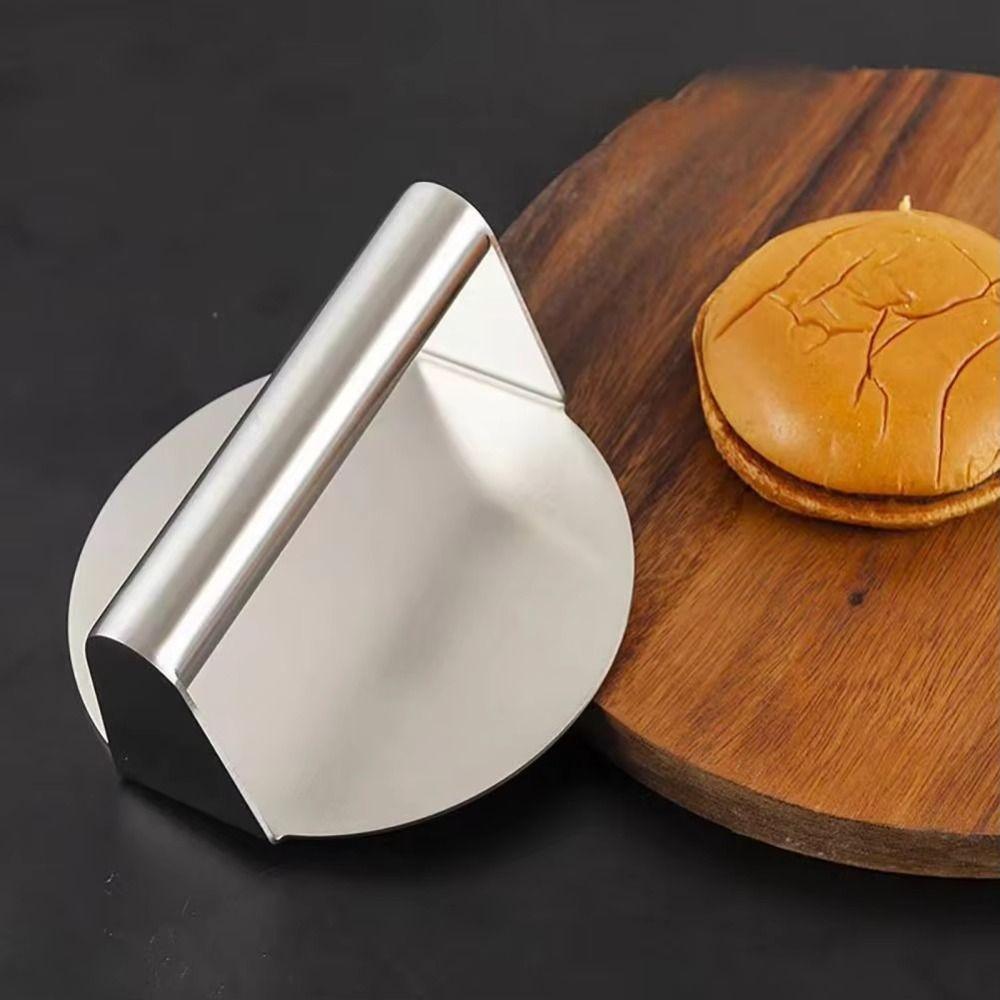 Stainless Steel Hamburger Meat Press Circular Square Press Patty Maker Mold  Grill