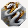 1PC Snake Leaf Umbrella-8-Rib Reinforced Portable Folding Travel Suitable for All Seasons Outdoor Daily Use-J370
