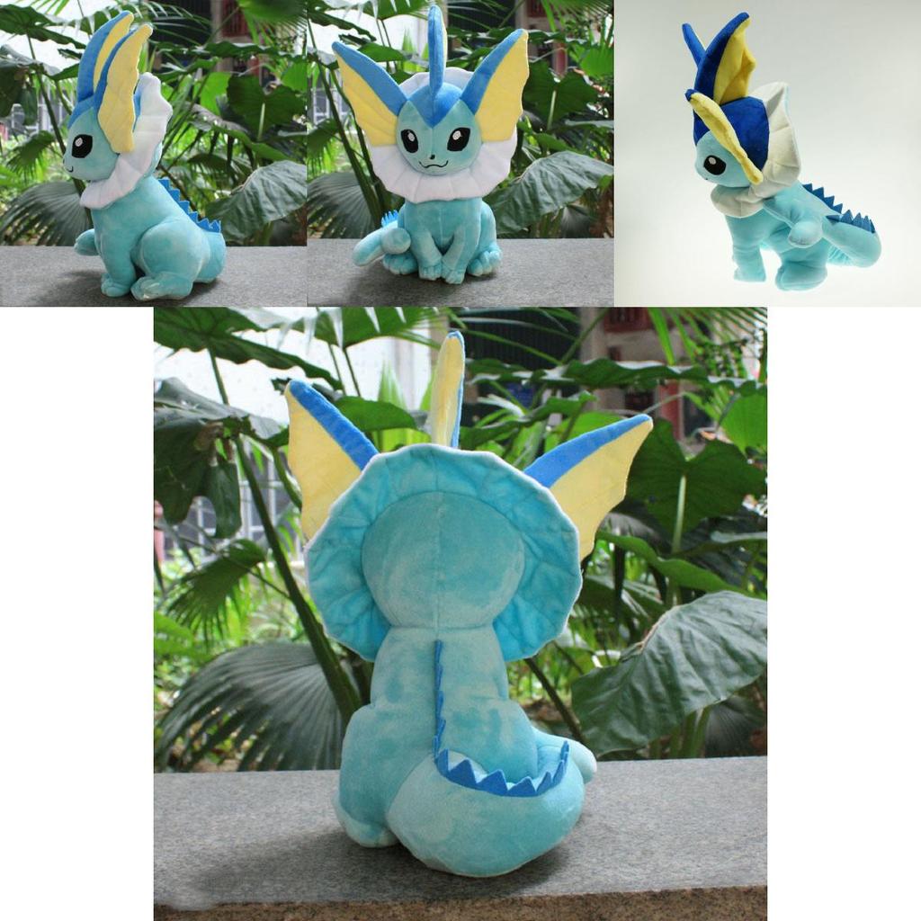 Peluche Morbido Vaporeon Pokemon Grande e Carino, Perfetto per Regali e Collezionisti