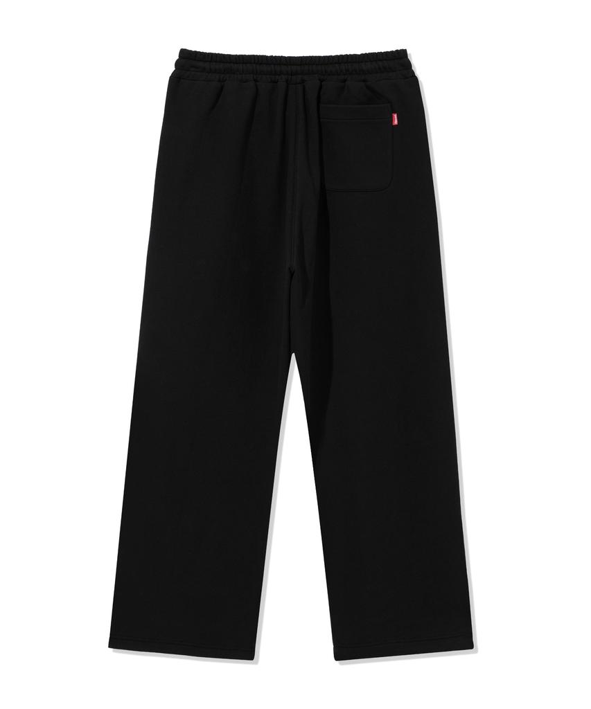 Treasure Vertical Flame Wide Sweatpants Black