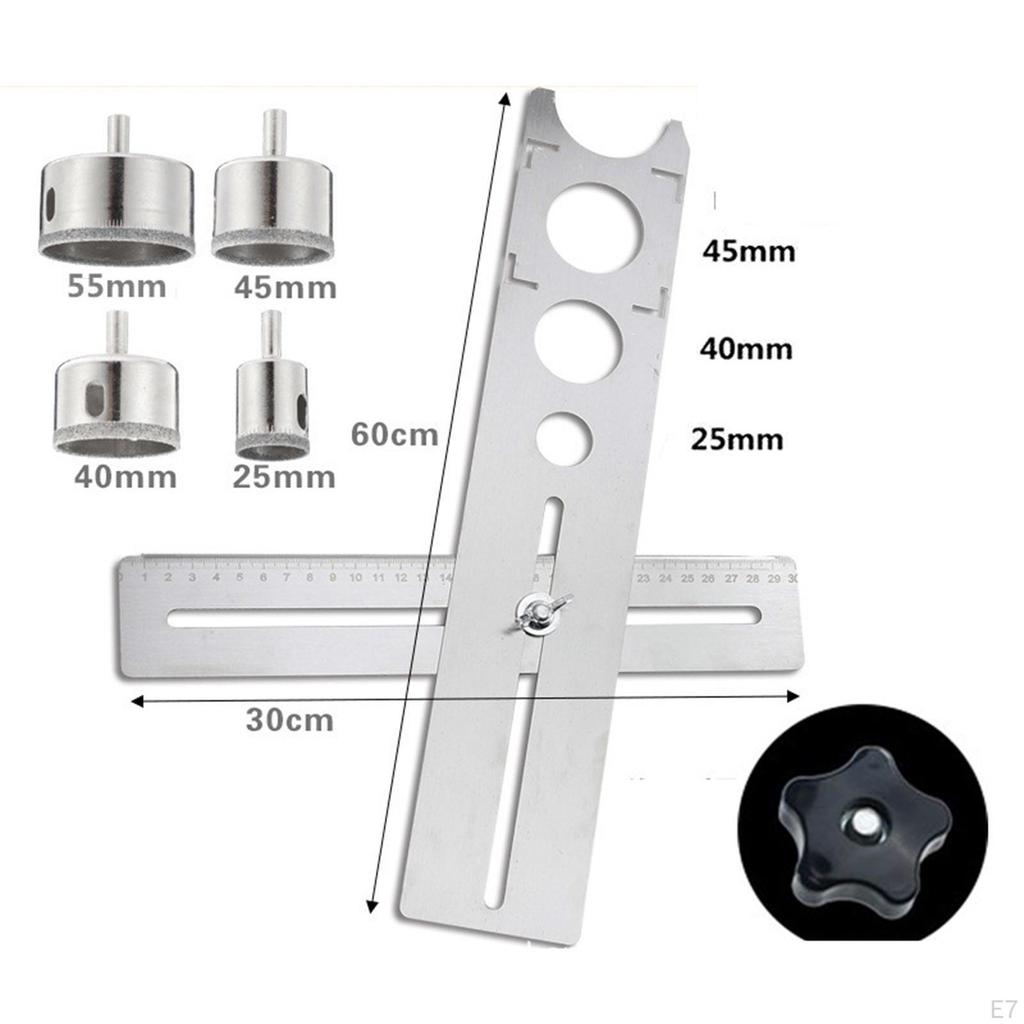 Riglă pentru găuri în faianță Ceramică Artefact de găurire Perforator pentru perete