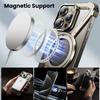 Oatsbasf Metal Magsafe Case for iPhone 13/14/15/16 Pro Max Bazel-Less Phone Cover Magnetic Bumper W/ 360° Rotatable Ring Holder