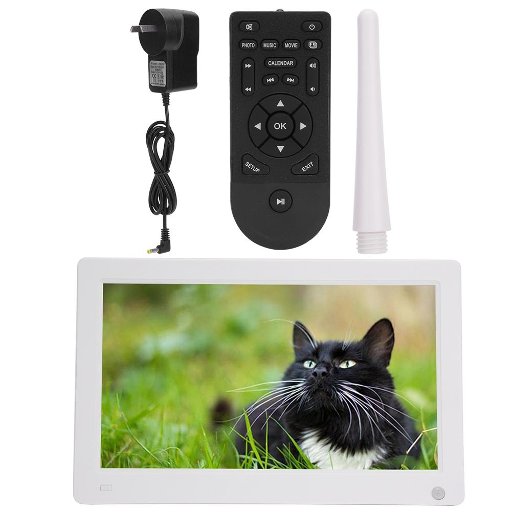 11.6in 16:9 1920*1080 1080P Body Induction Digital Photo Frame Supports for Video Picture Playback Music Clock Calendar (black )