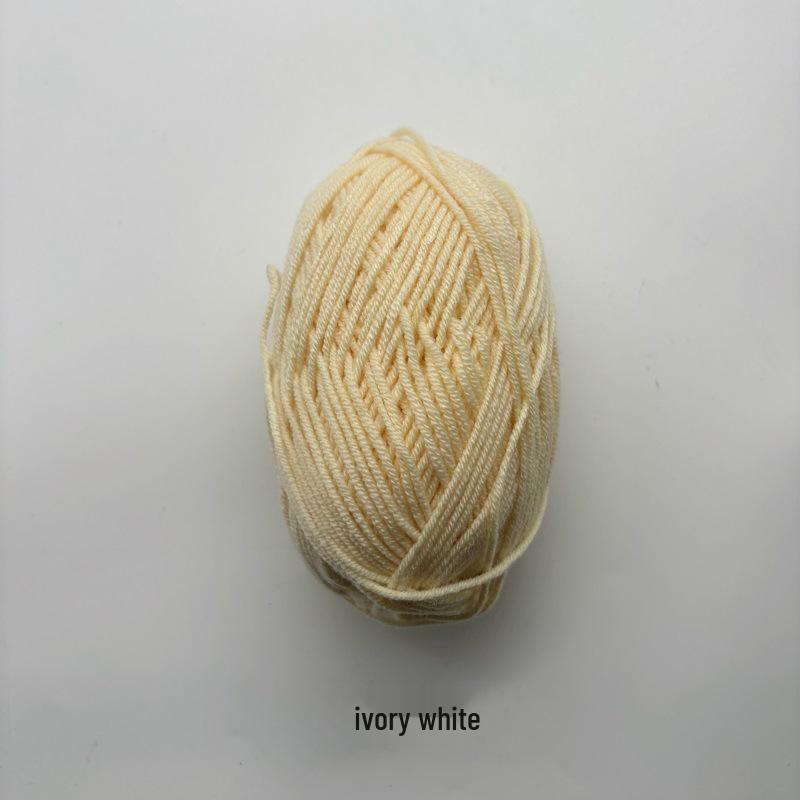 Milk Cotton 4-Strand Blended Thread for Baby, Doll, and Crochet Projects