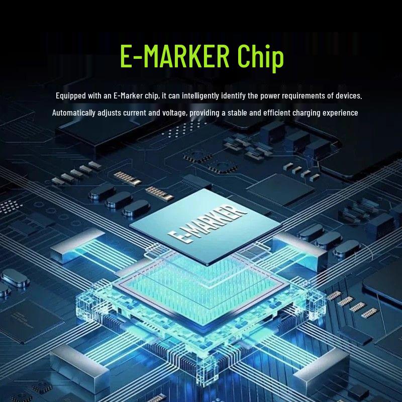 240W Dual Type-C Silicone Fast Charging Cable for Mobile Phones & Tablets, 6A Digital