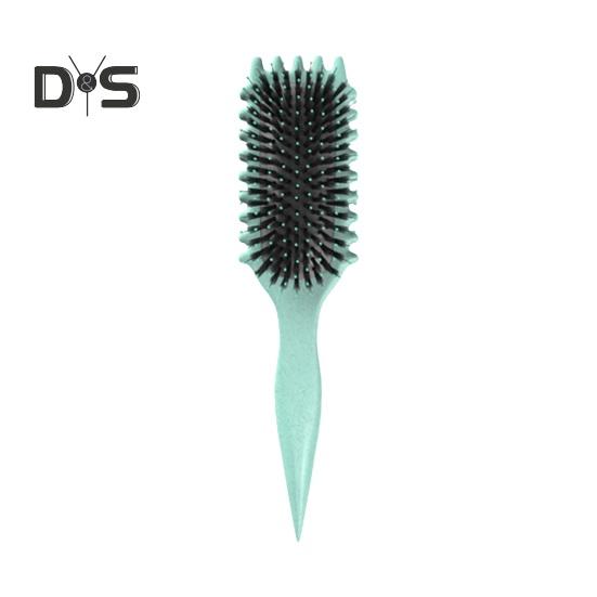 

Щетка для вьющихся волос с мягкой щетиной, массаж головы для женщин и девочек, определяющая форму локонов, распутывающая расческа для укладки, парикмахерский инструмент зелёный