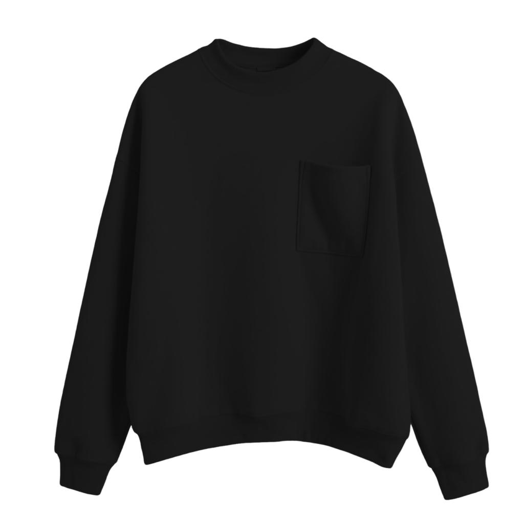 Women's Casual Fashion Round Neck Long Sleeve Sweatshirt With Pockets