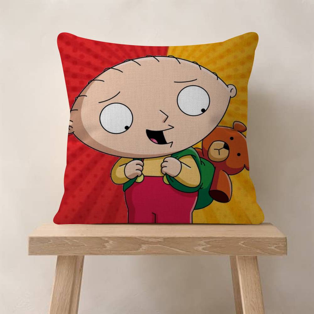 Anime FFamily movie GGuy Personalized picture text home decorative pillows Household Gifts 45x45cm