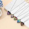 Cartoon Pizza Pendant Necklace for Women Girls, Magnetic Pendant Necklace