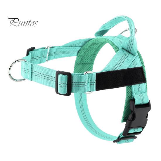 Heavy Duty Nylon Harness for Medium Dogs No Pull Dog Harness, Adjustable Vest with Handle, Breathable Durable Metal D-ring Pet Padded Large Dogs, Safe