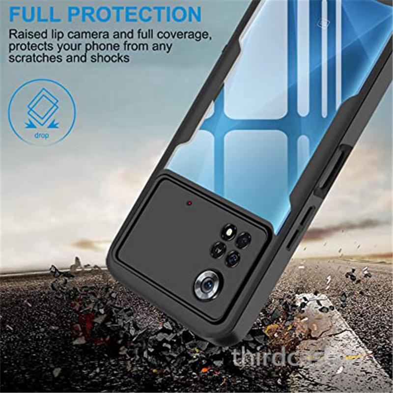 Dvojitý ochranný HD PET filmový kryt pro Xiaomi 12T 11T Mi 11 Lite NE 5G POCO X4 Redmi 10C Note 11E 11s 10s Pro 360 Ochranný kryt na celé tělo