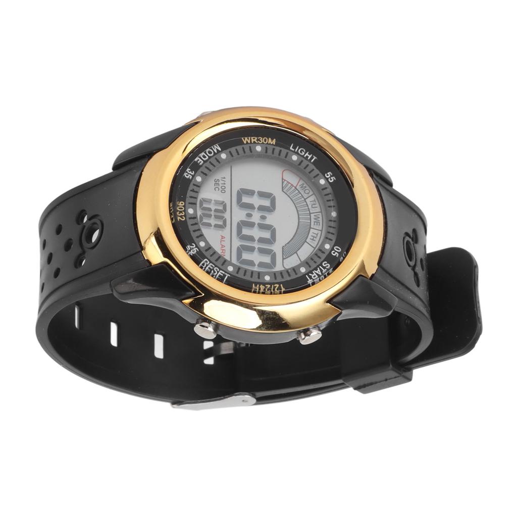 Sports Watch Luminous Waterproof Wear Resistant Alarm Function Stylish Digital Sports Watch for Outdoor Activities