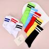 Children'S Stockings Girls' Summer Thin Boys' Football Socks Solid Color Cotton Socks High Tube White Socks Student Long Socks Tide