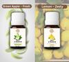 Rama Emporium Essential Oil Pack of 2 (15ml Each) – Green Apple & Lemon Fragrance | Long-Lasting Aromatherapy Oil for Home, Spa, Office, Meditati