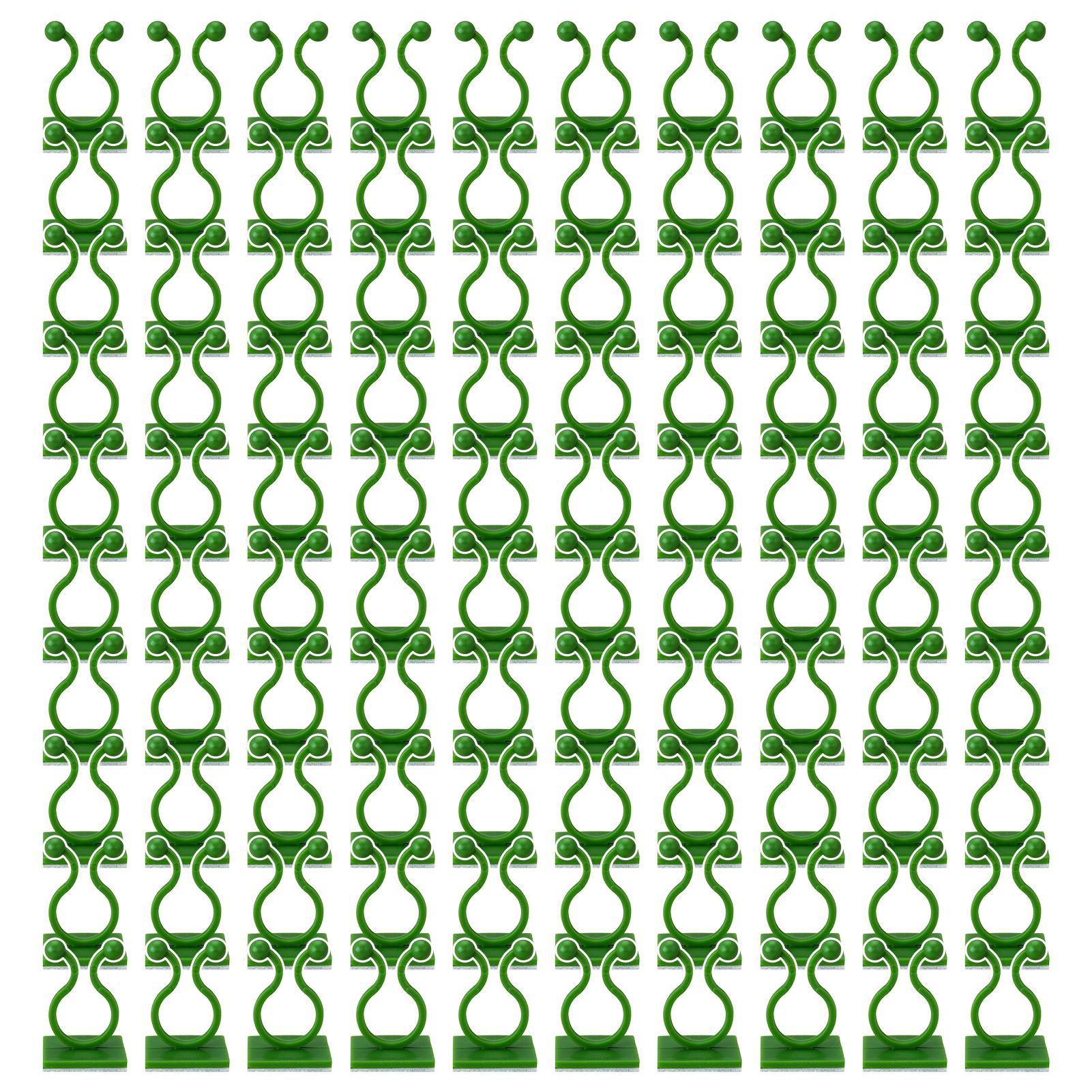 

Plant Support Clips For Vine Plants Durable PP Plastic Adjustable Design Easy Installation Gardening Tool Green large
