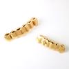 Trendy Hip Hop Gold Silver Plated Teeth Grillz Top Bottom Set With Silicone Real Shiny Vampire Tooth Sets Fashion Accessory
