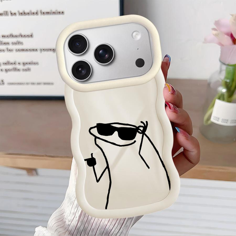 Line People Case for iPhone 8 14 XR 15 Plus 11 13 12 17 Air 16 Pro Max Soft Phone Cover