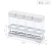 Yamazaki Salt and Pepper Seasoning Spice Spice Bottle Rack Set of 3345 Shakers, Stand, Holder, & Tower, 4, White,