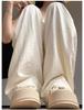Women's Ice Silk High-Waist Wide Leg Trousers - Summer 2025 Collection