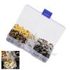 140sets Box 8mm Brass Eyelet Grommet Set Craft Clothes Accessories
