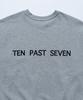 TEN PAST SEVEN Oversized Sweatshirt - Grey