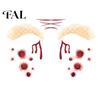 Funny Face Tattoos Halloween Tattoo Stickers, Waterproof Scary Makeup Decals for Party, Easy Apply Patch Temporary Wound Scar Body Art Kids