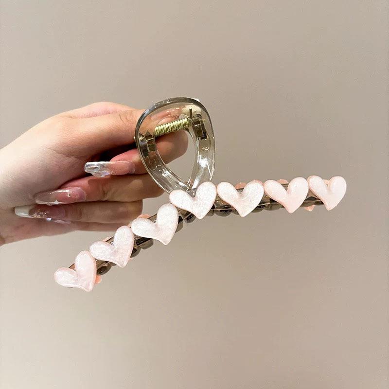 Korean Style Polka Dot Bow Shark Hair Clip - Elegant & Versatile