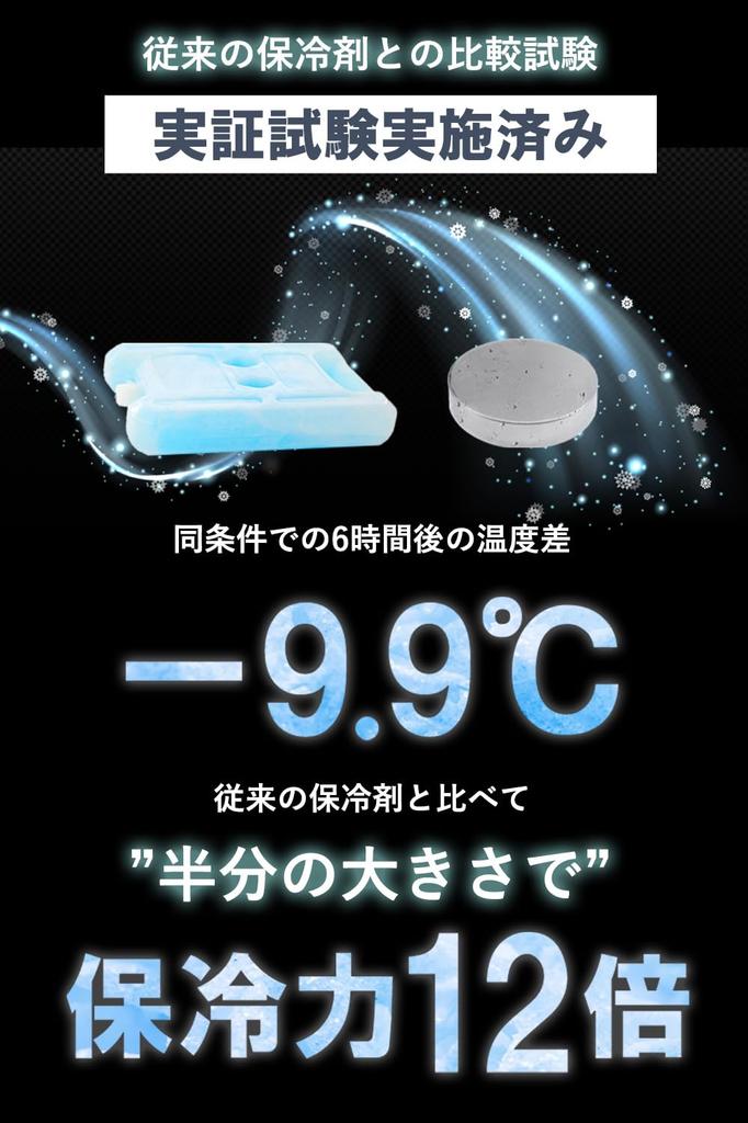 [In Mezamashi TV vorgestellt!] Erstaunliche Kältehaltefähigkeit 12-fach![-9,9℃