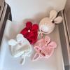Bonnet Bébé Oreilles de Lapin Mignon Hiver Épais Chaud 1-3 ans Tout-Petites Filles Chapeau Protection Oreilles Extérieur Coupe-vent Bonnets Enfants