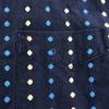 SUGAR CANE Dot Embroidery Pattern Long Sleeve Button Down Shirt M Navy Men's Used