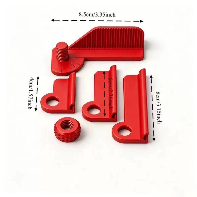 Durable 5-Angle Adjustable Drilling Guide Rail 0°/30°/45°/60°/90° Drilling Jig for Wood Hole Positioning Punching Tasks