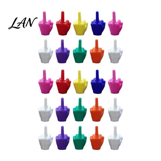Sarcastic Desk Accessories Mini Middle Finger Figurine, Tiny Hand Decor, Funny Gag Gift for Adults, Humorous Gifts Friends Colorful Novelty Prank Toy