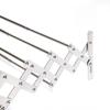 Wall Mounted Clothes Drying Rack Shelf Folding Dryer Hanger Stainless Steel Foldable, Drying Rack Wall w/5-Rods For Laundry Room
