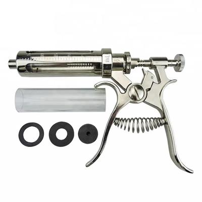 10/20/30/50ml Metal Veterinary Animal Continuous Vaccine Injecton Syringe Automatic Poultry Vaccine Gun For Pig Cow Sheep
