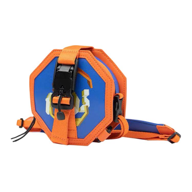 

Li-Ning Polygon Color Block Zipper Shoulder Crossbody Bag Unisex bags Blue Orange ABDQ322-1 Blue/Orange