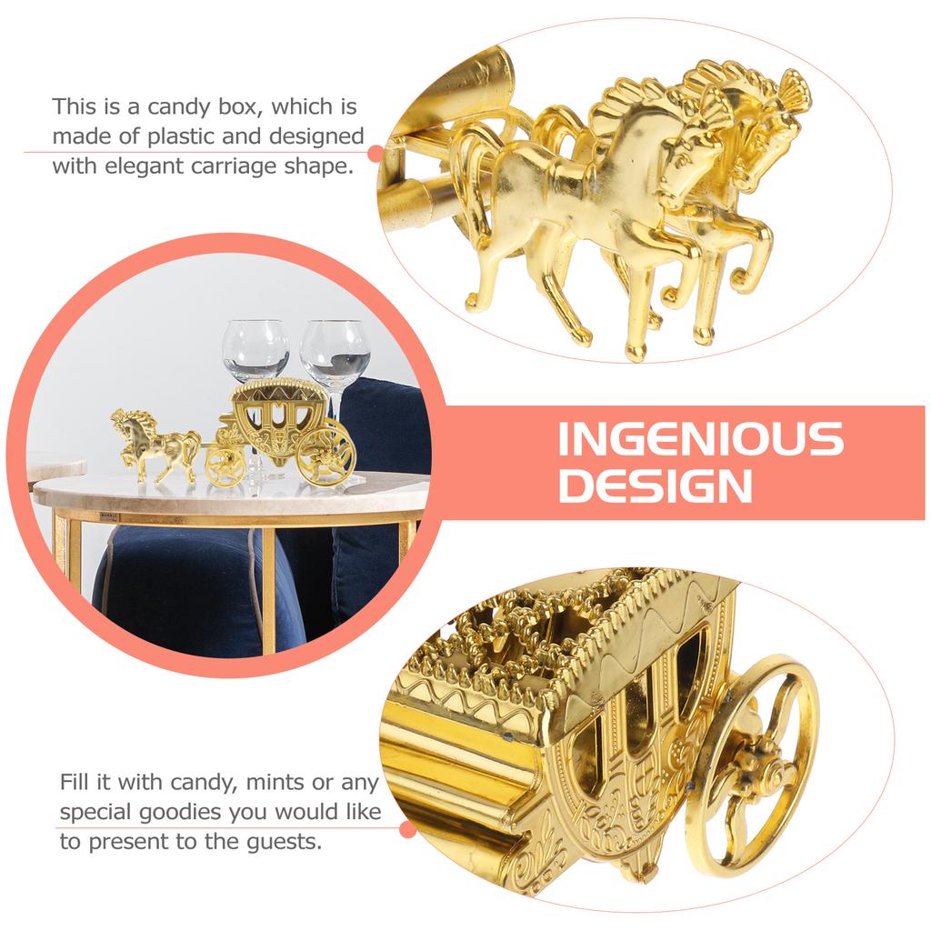 Elegant Silver Carriage Shaped Wedding Favor Boxes Perfect For Storing Candies Small Gifts Party Favors Decorations