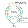 Ingemark 3Pcs/Set Boho Starfish Pendant Choker Necklace for Women Summer Beach Delicate Handmade Beads Chain Neck Jewelry Gift