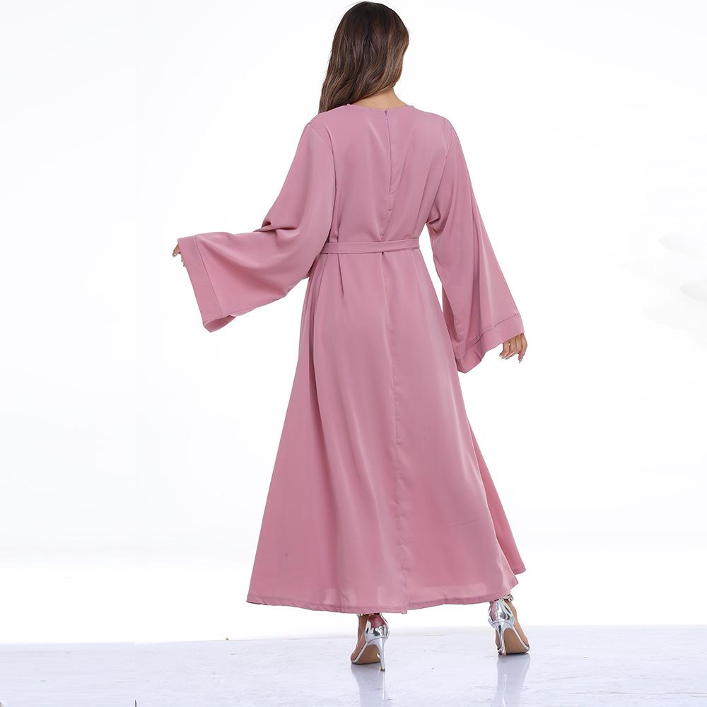 Autumn Lace-Up Skirt Plus Size Muslim Prayer Dress