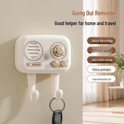 Home Outing Reminder: Voice-Prompt Device for Elders To Ensure Keys, Gas Stoves, Doors, and Windows Are Securely Closed.