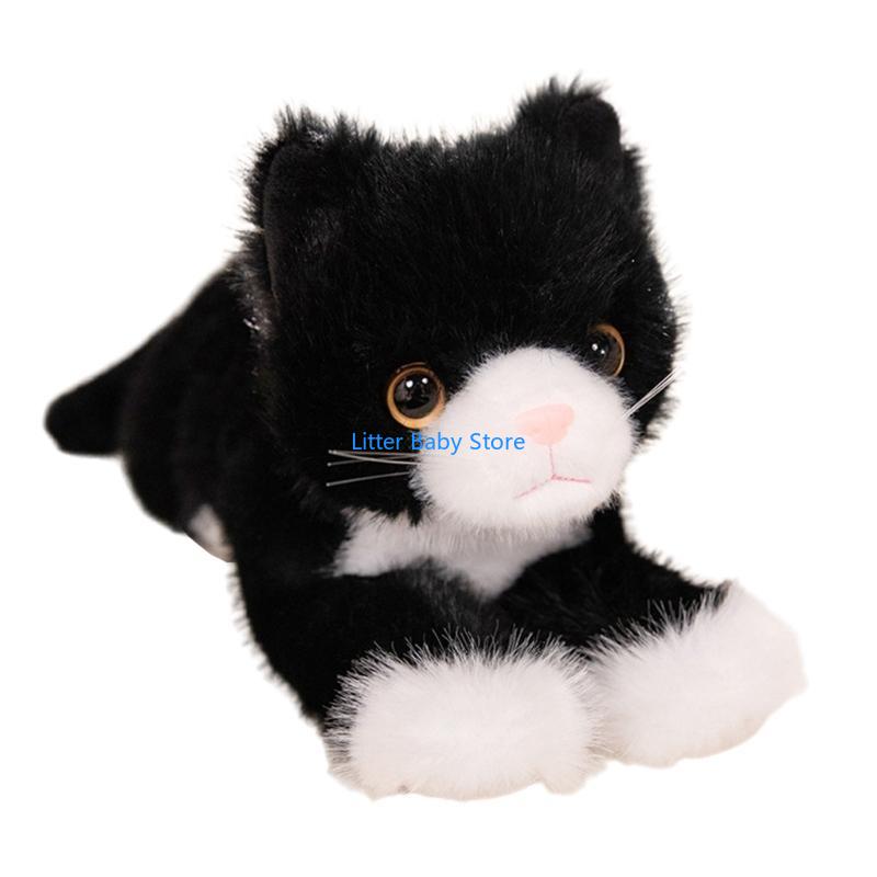 N80C Lovely And Soft Stuffed Cats Plushie Realistics Kitten Toy Accessory For Ornament And Decoration Lovely Gifts Ideas