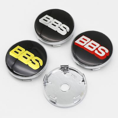 4Pcs 56+60mm BBS Car Wheel Center Hub Cap Stickers Rim Cover Emblem Badge Modified Vehicle Label Sticker BBS Tire Center Sticker