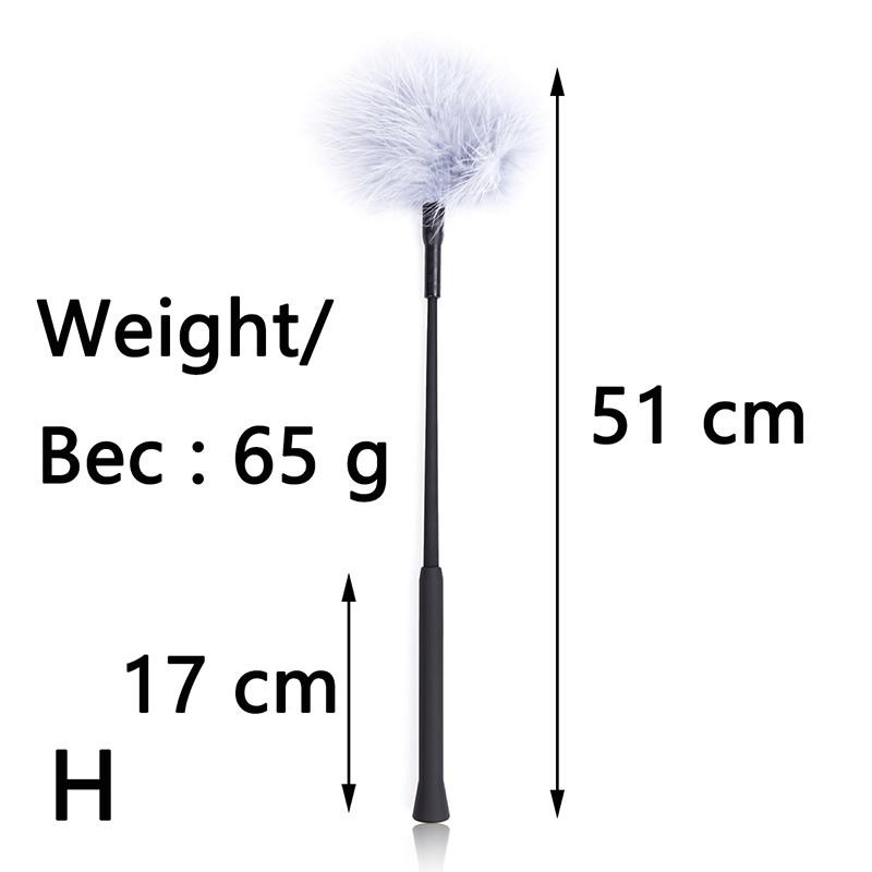 Multi Color Variety Sexy Feather Tickled Whip Flirting Teasing Stimulating Kinky Paddle Whips BDSM Fetish Mischief Adult Sex