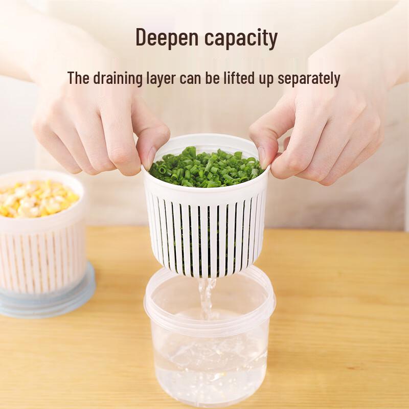 Zhinianhua 5-Piece Draining Food Storage Container Set